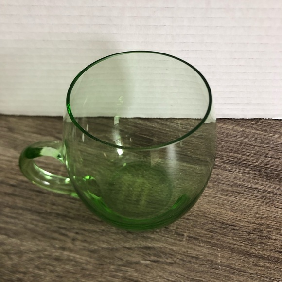 Hand Blown Green Glass Mug - Picture 3 of 8